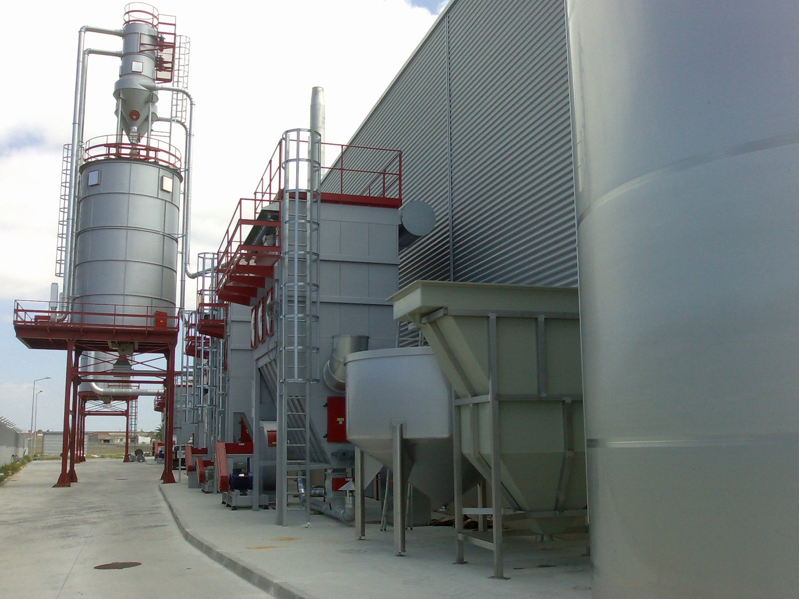 Industrial gypsum production facility